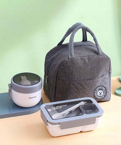 TERMOS OBIADOWY NA ZUPE DRUGIE DANIE SZTUĆCE LUNCHBOX + TORBA 6W1 na Arena.pl