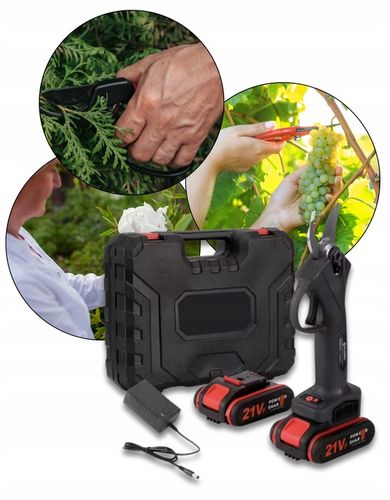 SEKATOR AKUMULATOROWY ELEKTRYCZNY NOŻYCE SEKATOR OGRODOWY 40 mm AKUMULATOR na Arena.pl