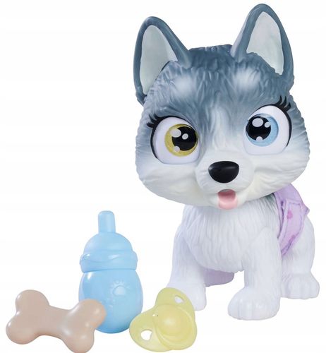 PAMPER PETZ PIESEK HUSKY PIJE SIKA PIELUSZKOWY GANG 20 CM + BUTELKA SMOCZEK na Arena.pl
