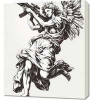 Obraz 60x70cm Anioł Wojny