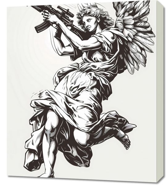 Obraz 60x70cm Anioł Wojny zdjęcie 1
