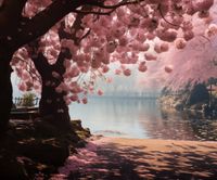 Plakat 60x50cm Spokój Sakury