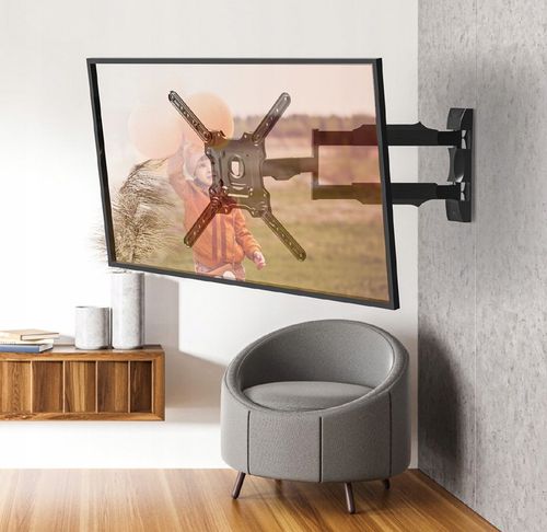 UCHWYT DO TELEWIZORA 26-55 CALI OBROTOWY DŁUGIE RAMIĘ 72CM REGULOWANY na Arena.pl