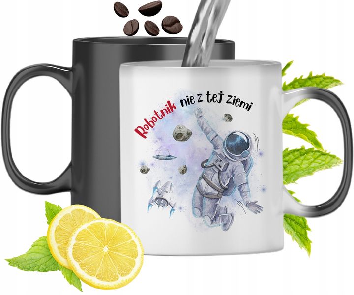 Dla Robotnika Kubek Magiczny Na Urodziny Prezent Z Nadrukiem Ze Zdjęciem zdjęcie 1