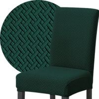 POKROWIEC NA KRZESŁO ŻAKARD JODEŁKA  ZIELONY