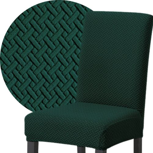 POKROWIEC NA KRZESŁO ŻAKARD JODEŁKA  ZIELONY na Arena.pl