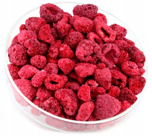 MALINA LIOFILIZOWANA cała maliny liofilizowane całe owoce 100 g klasa A na Arena.pl