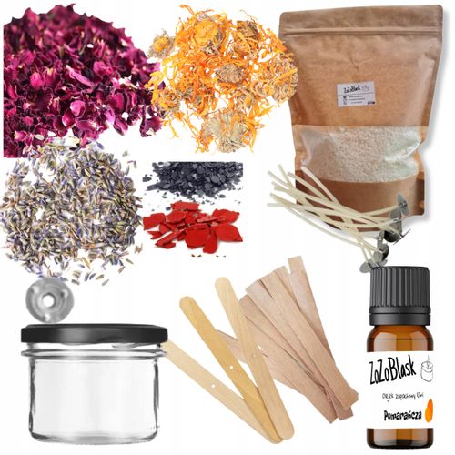 Wosk sojowy Zestaw DIY do wyrobu świec sojowych robienia świeczek W DOMU 1 na Arena.pl