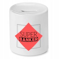 Dla Bankiera Prezent Skarbonka Super Bankier Z Nadrukiem Ze Zdjęciem