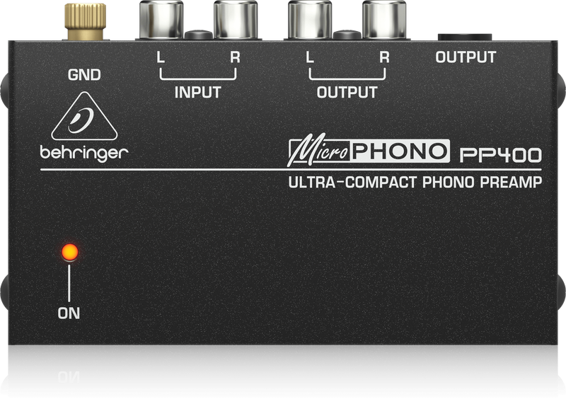 Behringer PP400 Microphono Preamp Przedwzmacniacz Gramofonowy RIAA zdjęcie 2