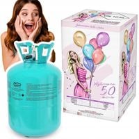 Butla z Helem na 50 Balonów Ślub Wesele Łuk Brama Balony Certyfikowana
