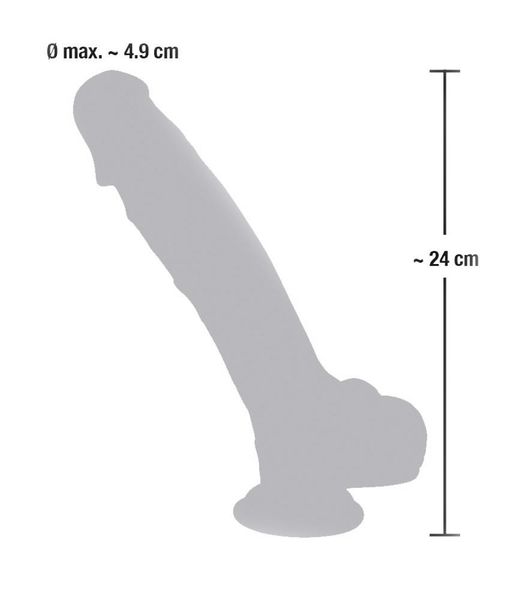 Medical Silicone Dildo 24 Cm zdjęcie 8