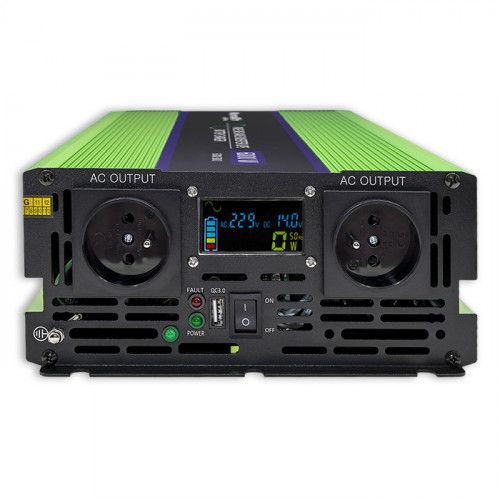 PRZETWORNICA MONOLITH CZYSTY SINUS 12V/230V LCD 3000W na Arena.pl