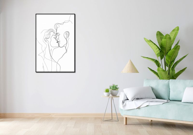 Plakat 68x101cm Splot Linii i Miłości zdjęcie 4