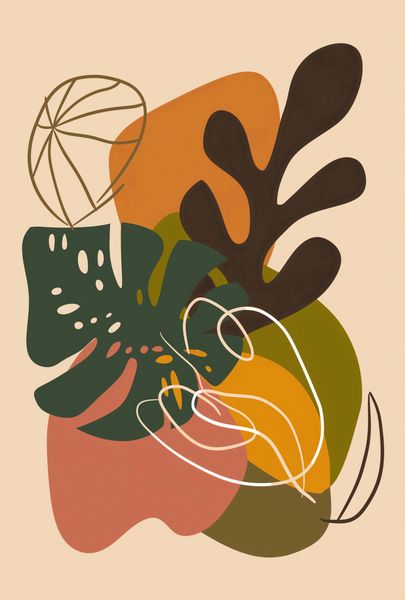 Plakat 67,5x100cm Leśna Kompozycja zdjęcie 1