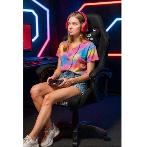 fotel gamingowy extreme vortex black/black na Arena.pl