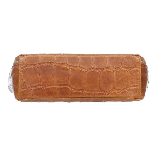 VERA PELLE torebka skórzana listonoszka kroko z paskiem V532 j.różowa na Arena.pl