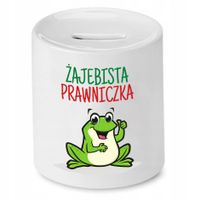 Skarbonka Dla Prawnika Żajebista Prawniczka Z Nadrukiem Ze Zdjęciem