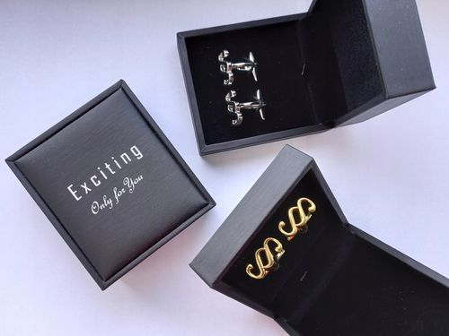 Srebrne spinki do mankietów Paragrafy dla Prawnika Sędziego Adwokata +Etui na Arena.pl