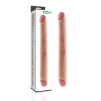 17"" king size realistic slim ultra double dildo