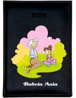 KALENDARZ A6 2026 TYGODNNIOWY prezent dla babci z nadrukiem twoim napisem