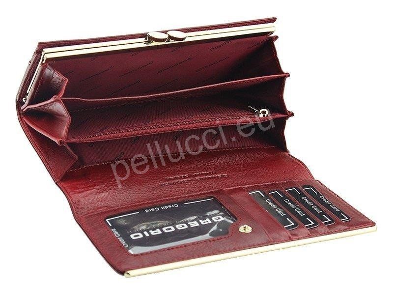 Portfel damski skórzany PELLUCCI ZLL-100 Ciemny brąz zdjęcie 5
