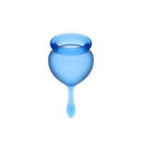 Satisfyer Feel Good Menstrual Cup Set Dark Blue