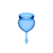 Satisfyer Feel Good Menstrual Cup Set Dark Blue