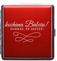 Papierośnica z grawerem PREZENT dla Dzień BABCI
