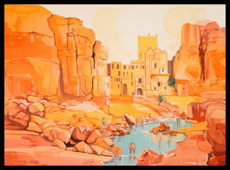 Plakat 55x40cm Ruiny pod Słońcem zdjęcie 2