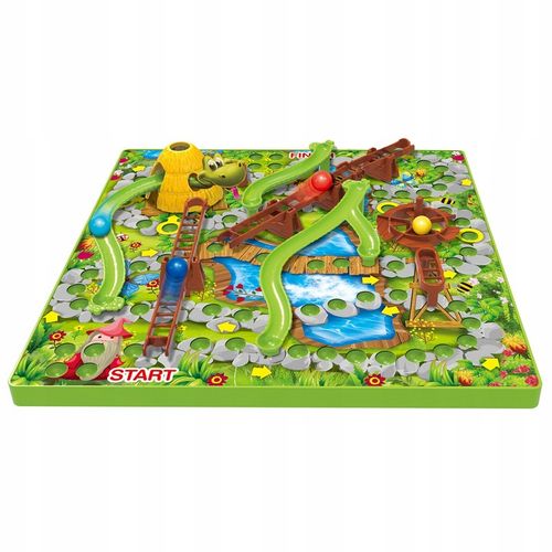 GRA PLANSZOWA WĘŻE DRABINY 3D SNAKES AND LADDERS RODZINNA 5+ WOOPIE na Arena.pl
