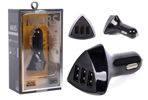 ADAPTER SAMOCHODOWY ŁADOWARKA USB X3 12V MOCNY na Arena.pl