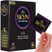 Prezerwatywy Unimil SKYN ELITE nielateksowe ULTRA CIENKIE nawilżane 24 szt.