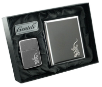 Zestaw Prezentowy: Zapalniczka Benzynowa i Papierośnica Gentelo
