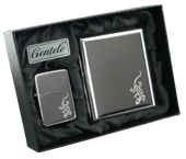 Zestaw Prezentowy: Zapalniczka Benzynowa i Papierośnica Gentelo