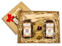 PREZENT NA DZIEŃ BABCI I DZIADKA DLA UPOMINEK HERBATA DŻEM MIÓD ZESTAW