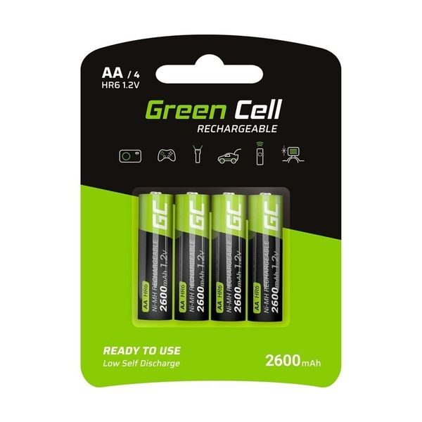 Green Cell - 4x Akumulator AA HR6 2600mAh zdjęcie 1