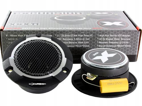 Głośniki Tweetery cykacze Excursion 600W zwrotnice na Arena.pl