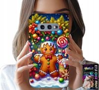ETUI DO SAMSUNG GALAXY S10E - PIERNIK, CUKIERKOWE WZORY ŚWIĘTA + FOLIA