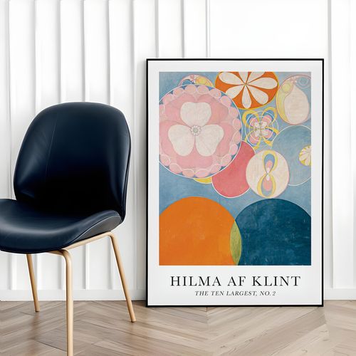 Plakat Hilma af Klint The ten largest no. 2 50x70 cm w czarnej ramie na Arena.pl