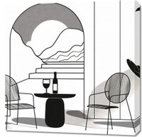 Obraz 70x70cm Relaks w Monochromie