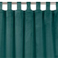 Zasłona VILA velvetowa na szelkach 265x225 morska  Homede