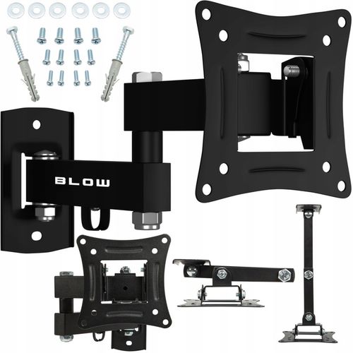 MOCNY UCHWYT ŚCIENNY OBROTOWY WIESZAK DO TV MONITORA 10-32" CALE VESA na Arena.pl