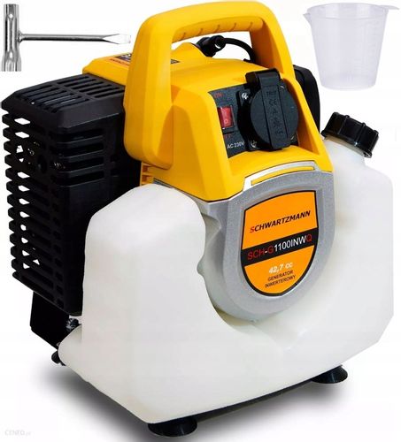 Kompaktowy Generator Agregat prądotwórczy inwertorowy SCHWARTZMANN 1100W na Arena.pl