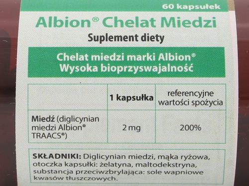 Miedź copper 2mg - Swanson - 60 kapsułek na Arena.pl