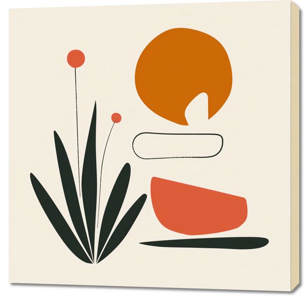 Obraz 90x90cm Abstrakcyjny Zen zdjęcie 1