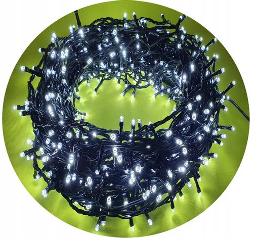LAMPKI CHOINKOWE 600 LED NA CHOINKĘ TIMER BIAŁE CE na Arena.pl