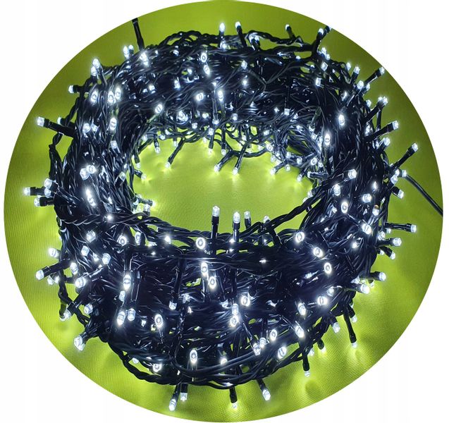 LAMPKI CHOINKOWE 600 LED NA CHOINKĘ TIMER BIAŁE CE zdjęcie 3