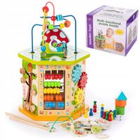 Sorter Kostka Drewniana Edukacyjna Manipulacyjna Gry i zabawy dla dziecka