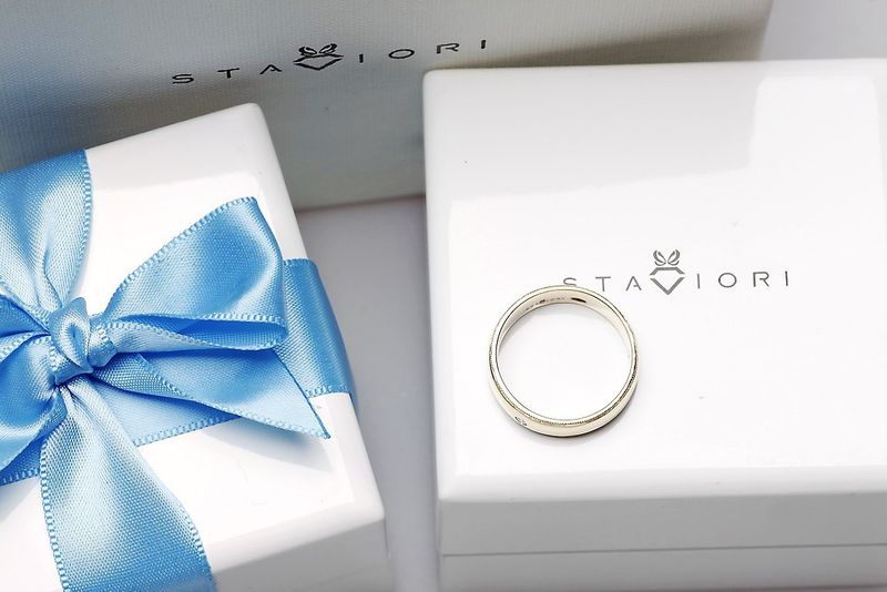 Emaga Złota obrączka OBD4079 - Diament zdjęcie 14